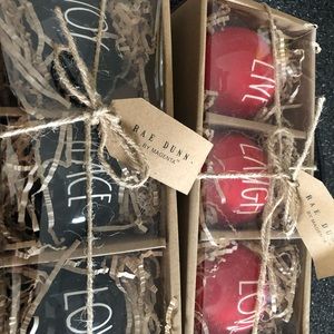 Rae Dunn Christmas ornaments